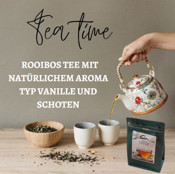 Rooibos Tee Aroma mit natürlichem Aroma Typ Vanille und Schoten